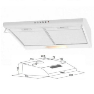 Okap Maan Juno 60 biały